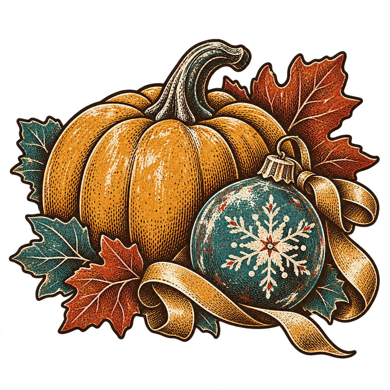Rustic illustrated seasonal category