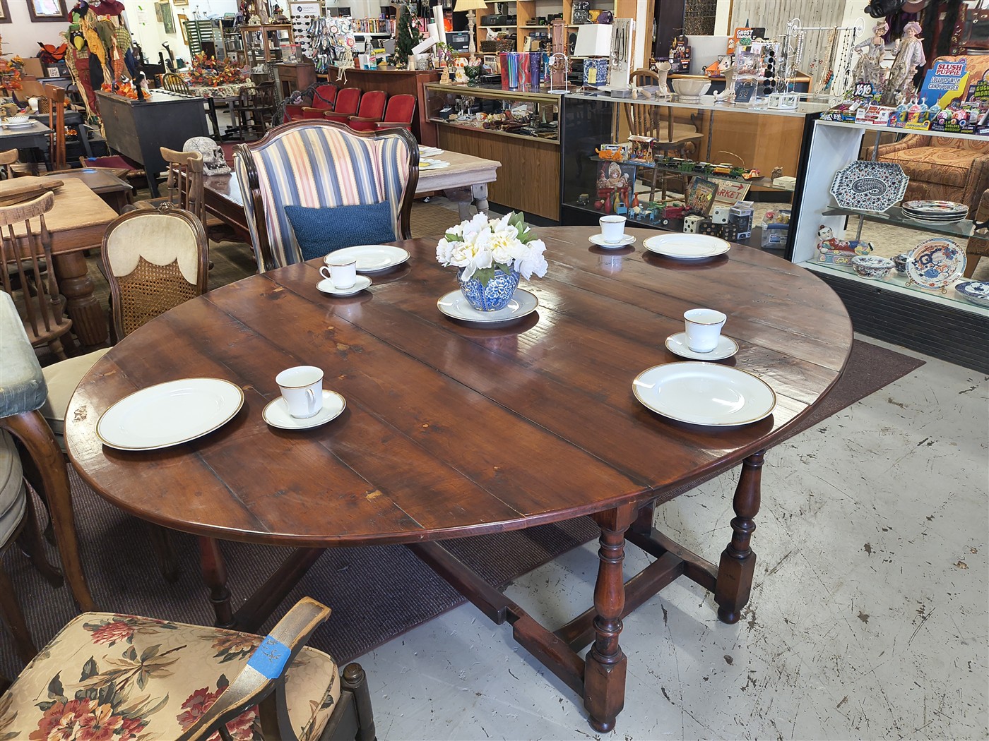 Dining table and chairs