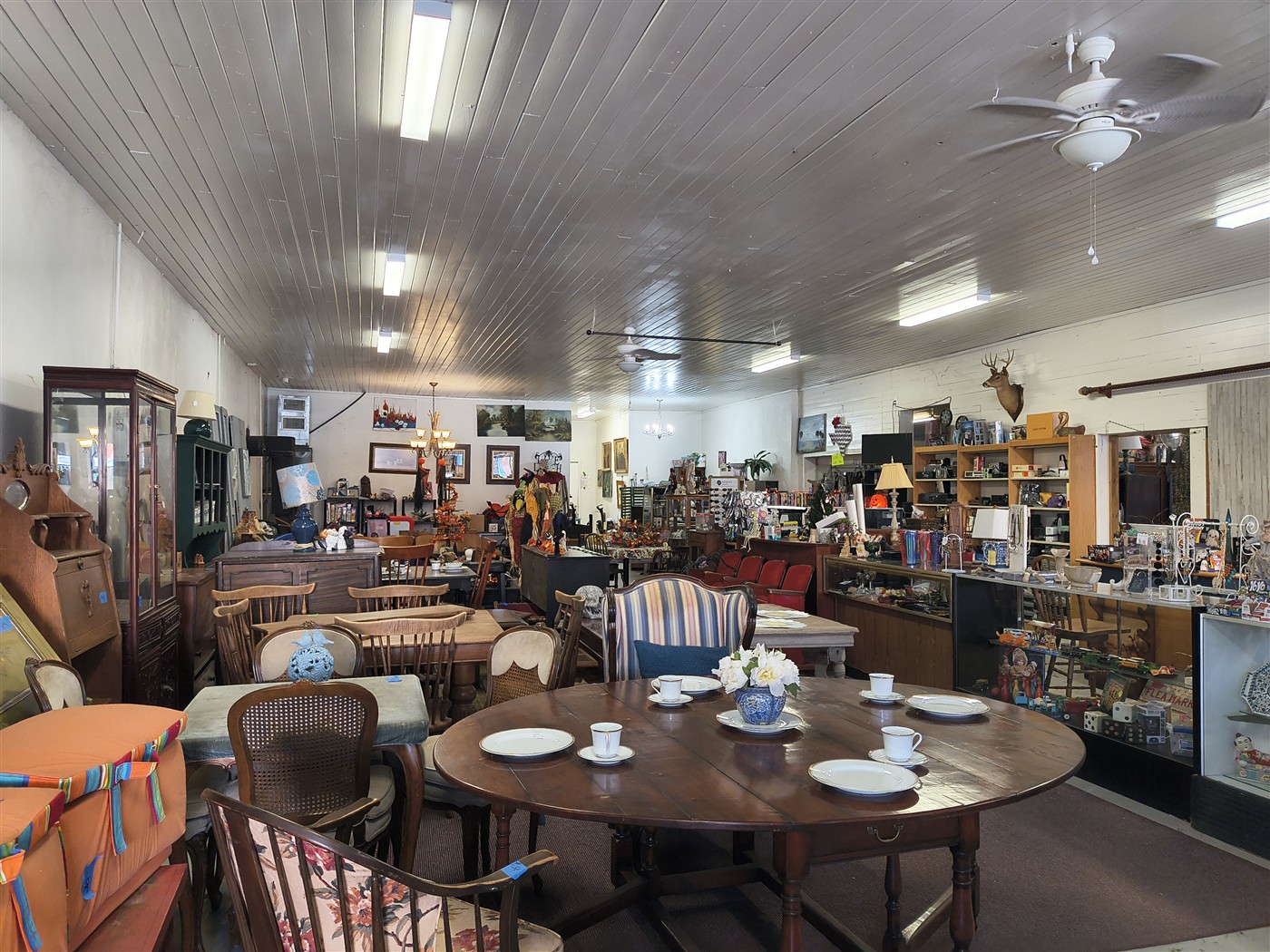Furniture throughout the shop